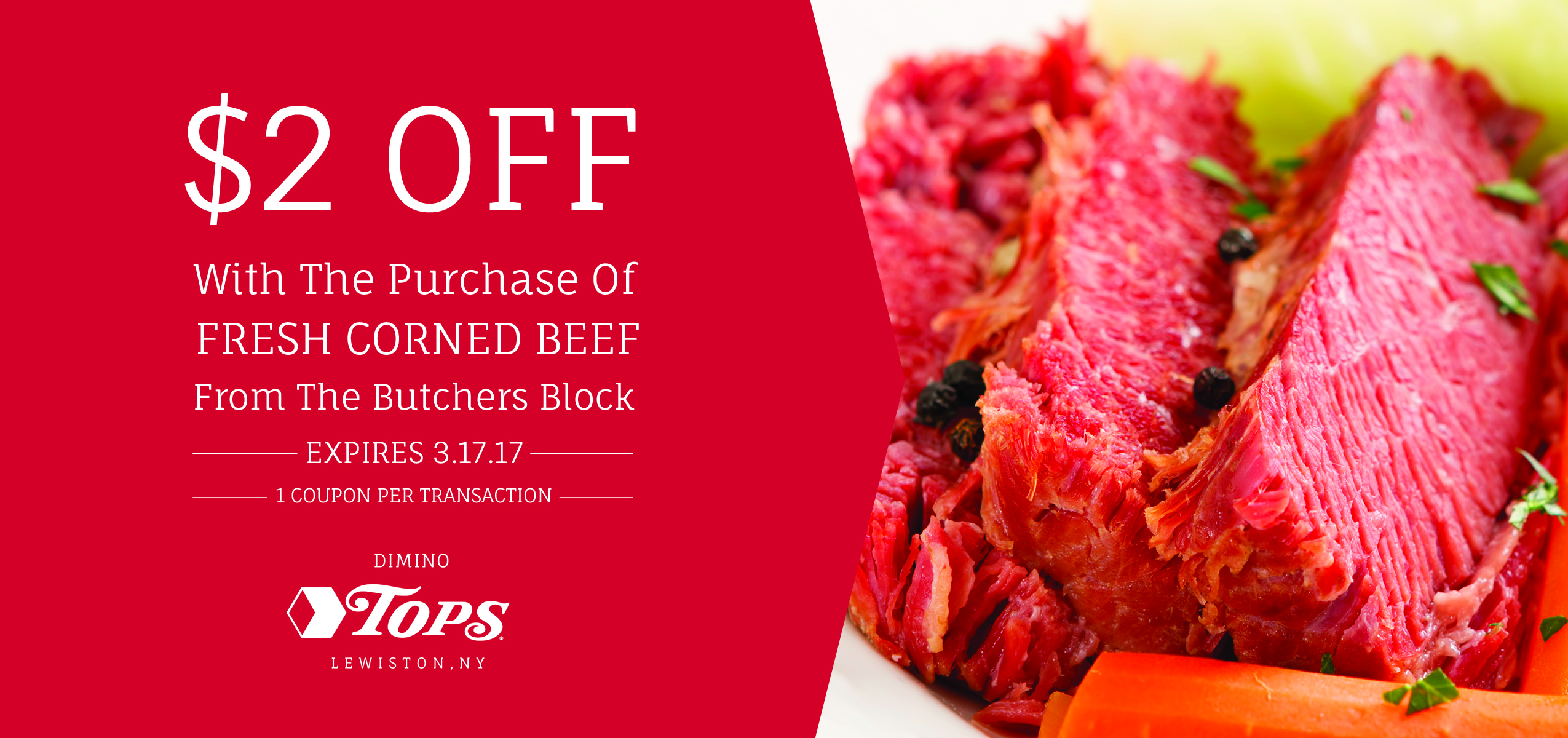 Tops Corned Beef Coupon